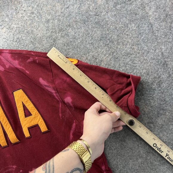 Robe Di Kappa Roma Polo Shirt Mens XL Maroon Italy Flag Soccer Chenille - Picture 6 of 11